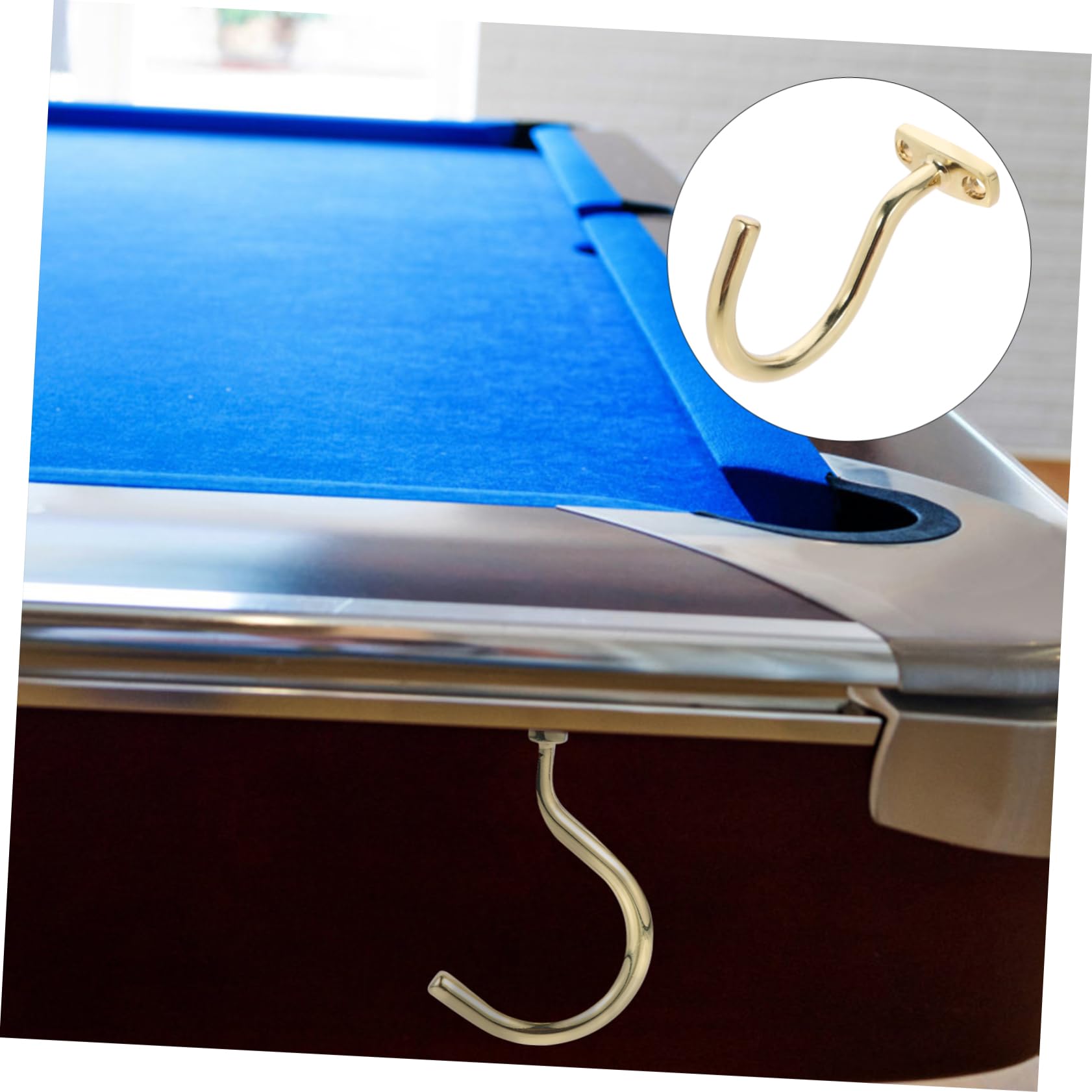 BESPORTBLE Replaceable Snooker Hook Durable Rack for Billiard Table Convenient Storage for Cues and Frame Accessory for Snooker Enthusiasts