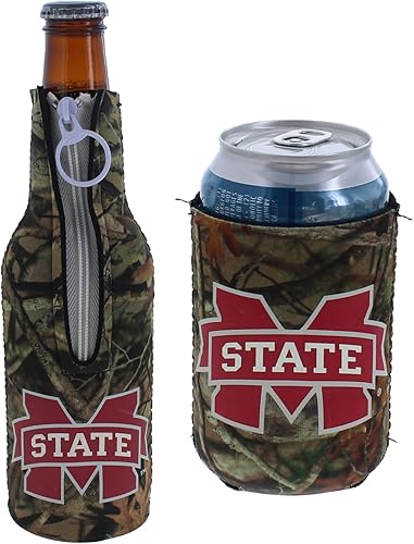 Miniatura 63 de Set de refrigeración y aislamiento de latas y botellas con el logo de NCAA en color del equipo de la universidad Escudo/Logo del estado