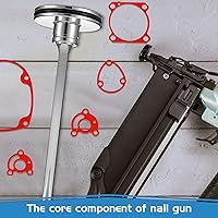 Vista 4 de Kit de juntas de piezas de herramientas de 9 piezas, pieza de pistola de clavos de aire, pistola de clavos, cinta de parachoques, junta tórica