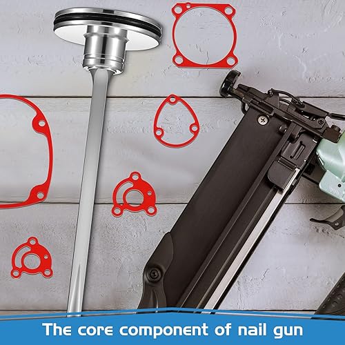 Miniatura 4 de Kit de juntas de piezas de herramientas de 9 piezas, pieza de pistola de clavos de aire, pistola de clavos, cinta de parachoques, junta tórica,