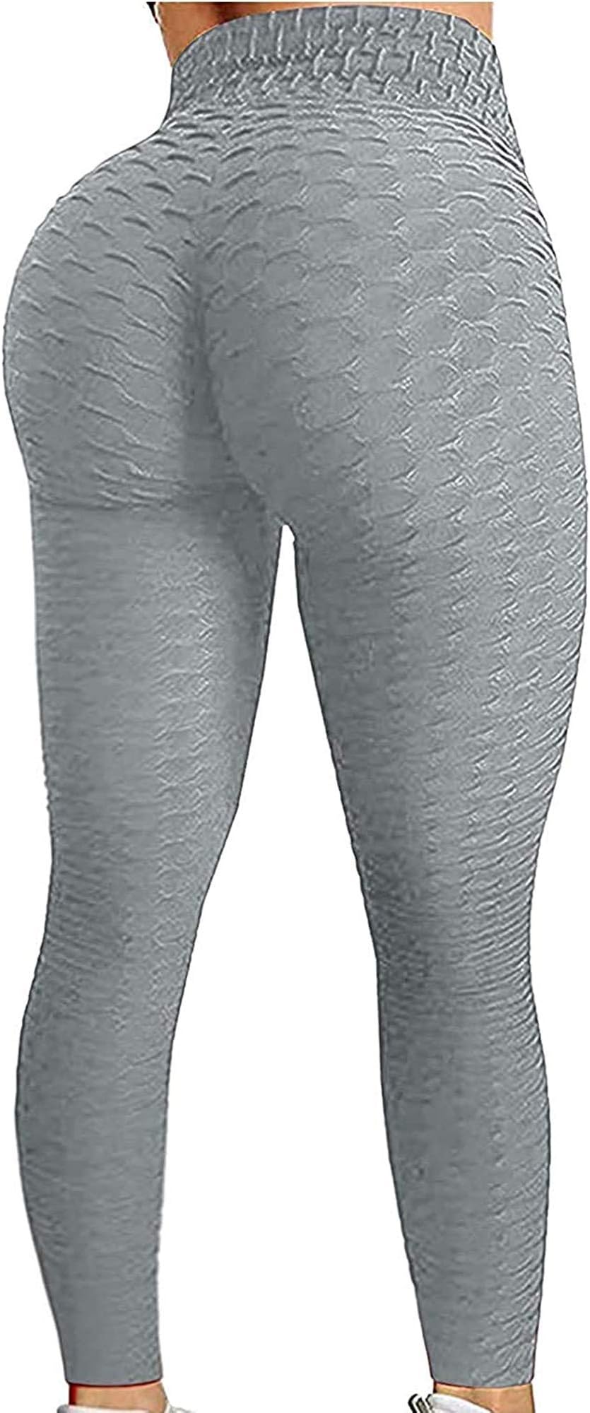 TIK Tok Leggings Women High Waist Yoga Pants Bubble Hip Butt Lifting Legging Tummy Control Sport Tights