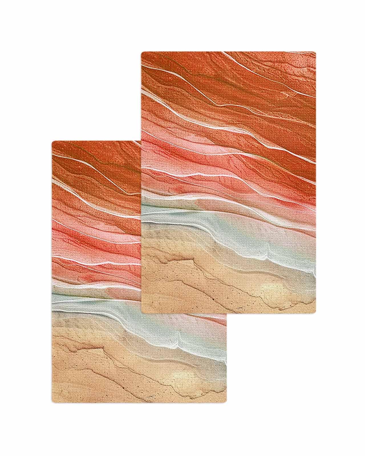 Juego De 2 Toallas De Cocina Modernas De Algodón De 24 X 16 Pulgadas, Estilo Retro, Estilo Bohemio, Sol, Rayos Solares, Fase Lunar, Fase Lunar, Toalla De Mano Para Decoración Bohemia