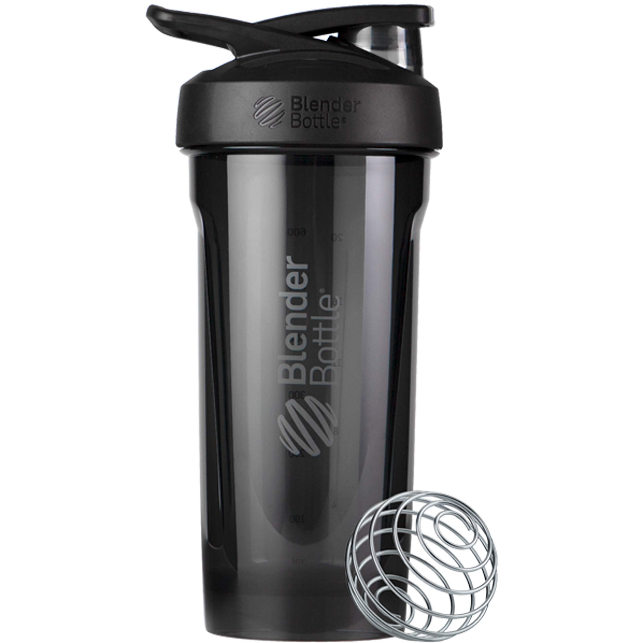 BlenderBottle Strada Shaker Cup Perfect for Protein Shakes and Pre Workout, 28-Ounce, Black