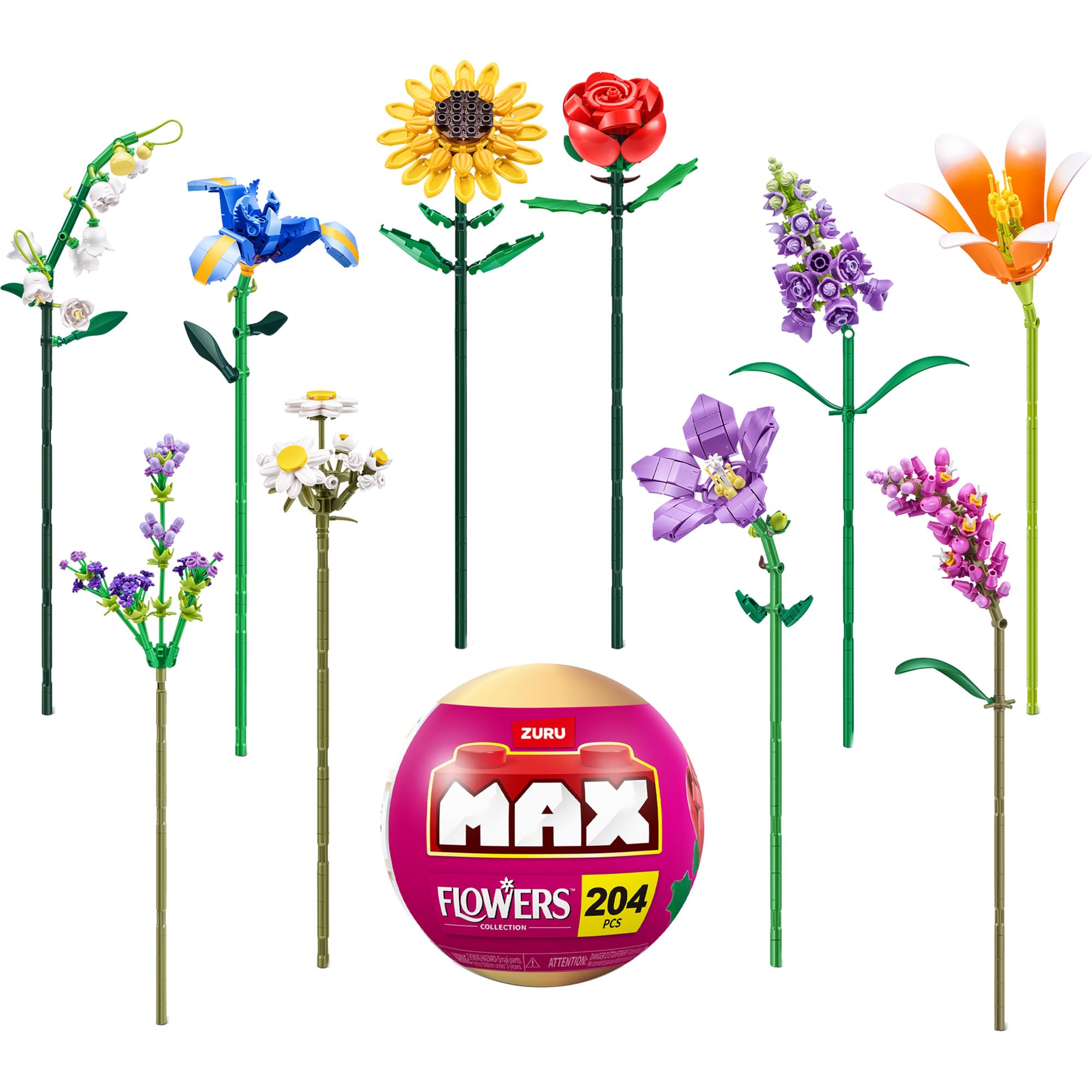 ⭐花⭐ Amazon | Zuru Max Flowers 1ピース | 積み木 | おもちゃ