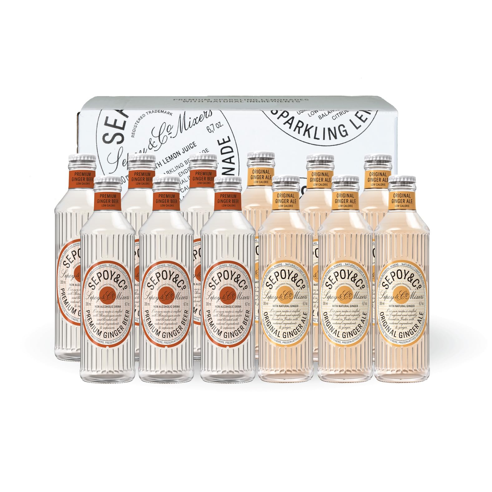 Sepoy & Co. Ginger Mixers Tasting Pack | Low Calorie | 100% Natural Ingredien...