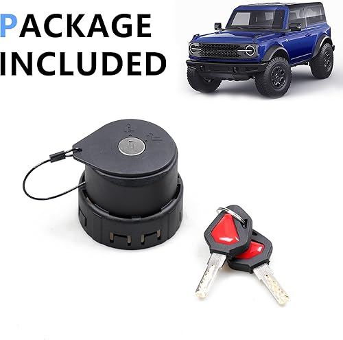 Miniatura 9 de Sukemichi Cerradura de tapa de gas con bloqueo y llave para Bronco  F150, bloqueo antirrobo para tanque de combustible para Ford Bronco F150 2021