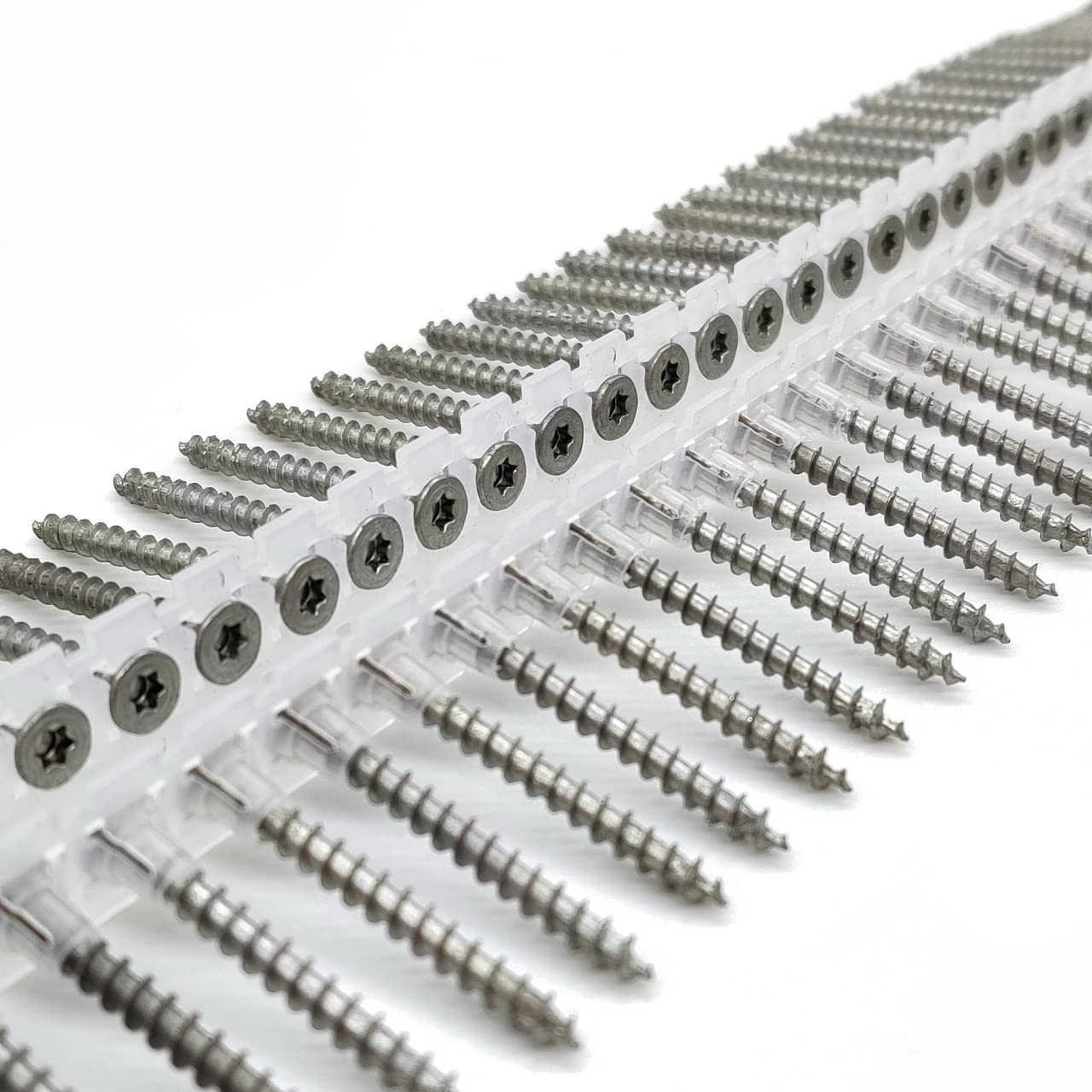 magazinierte SPAX Univeralschrauben mit Vollgewinde, 500 Stück, TX20, Senkkopf, WIROX (hell verzinkt) (4,0 x 45 mm)