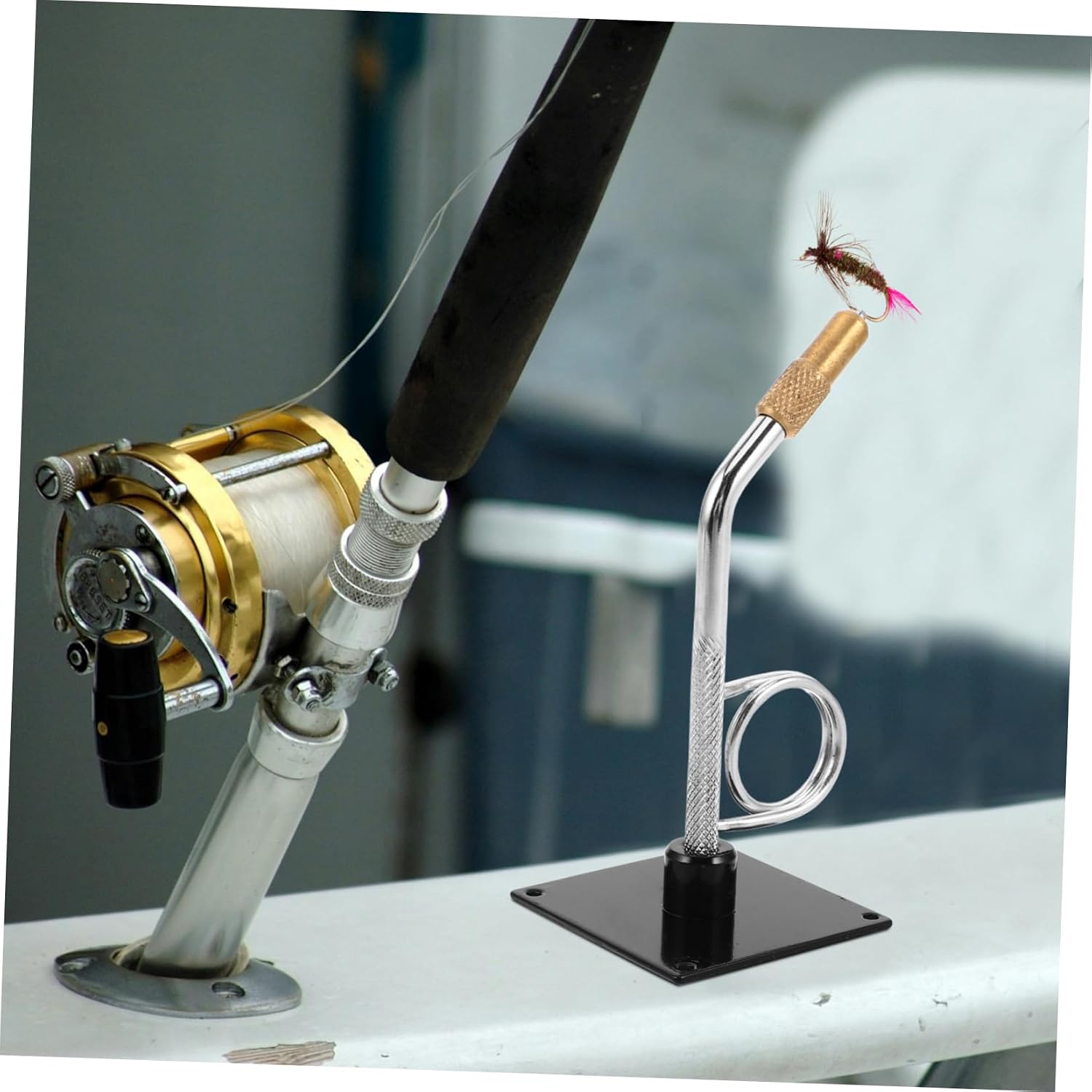 TOYANDONA Portable Mini Fly Tying Vise Tool for Fishermen Durable Hook Binding Device with Stable Structure Compact Design for Fly Fishing Accessory for Efficient