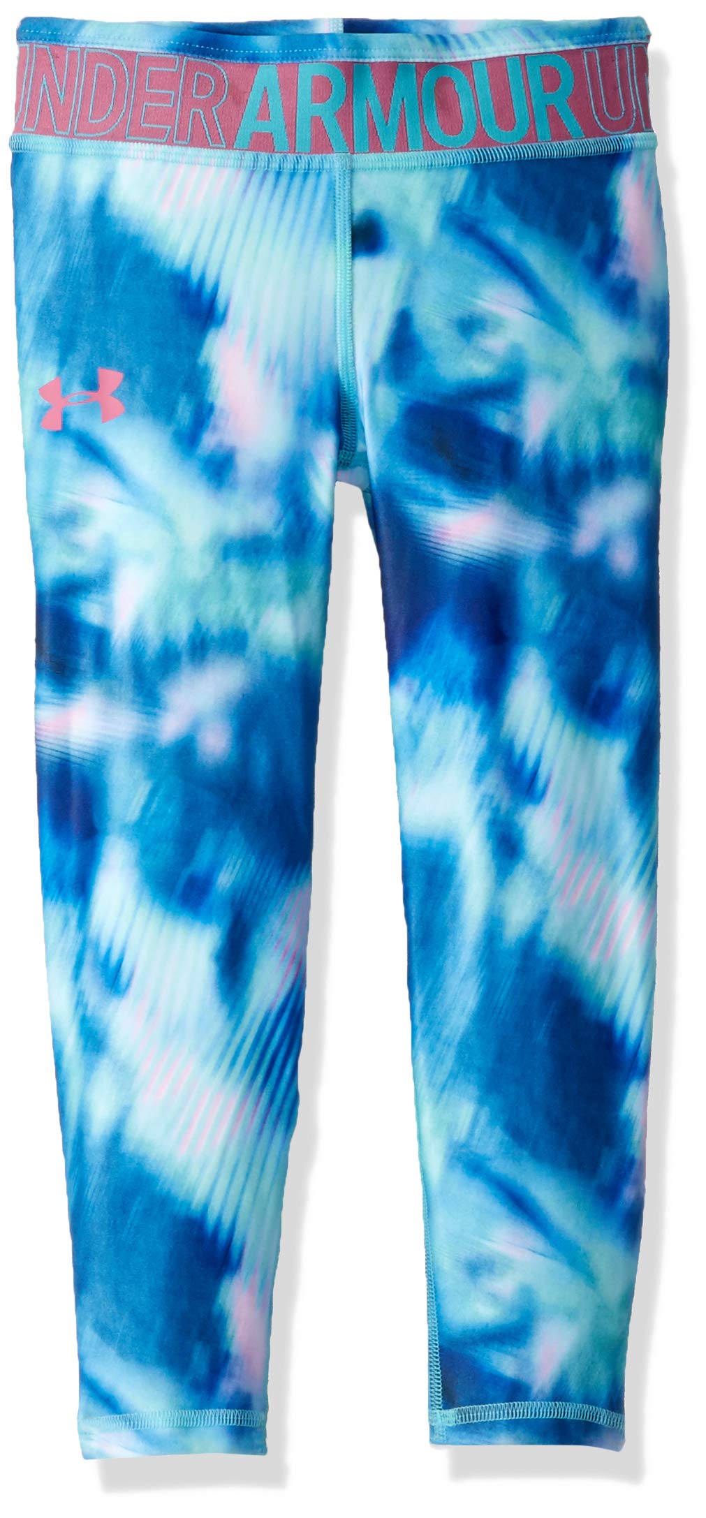Under Armour Heatgear Printed Ankle Crop Calzoni alla Pescatora, Bambina, Blu, YSM