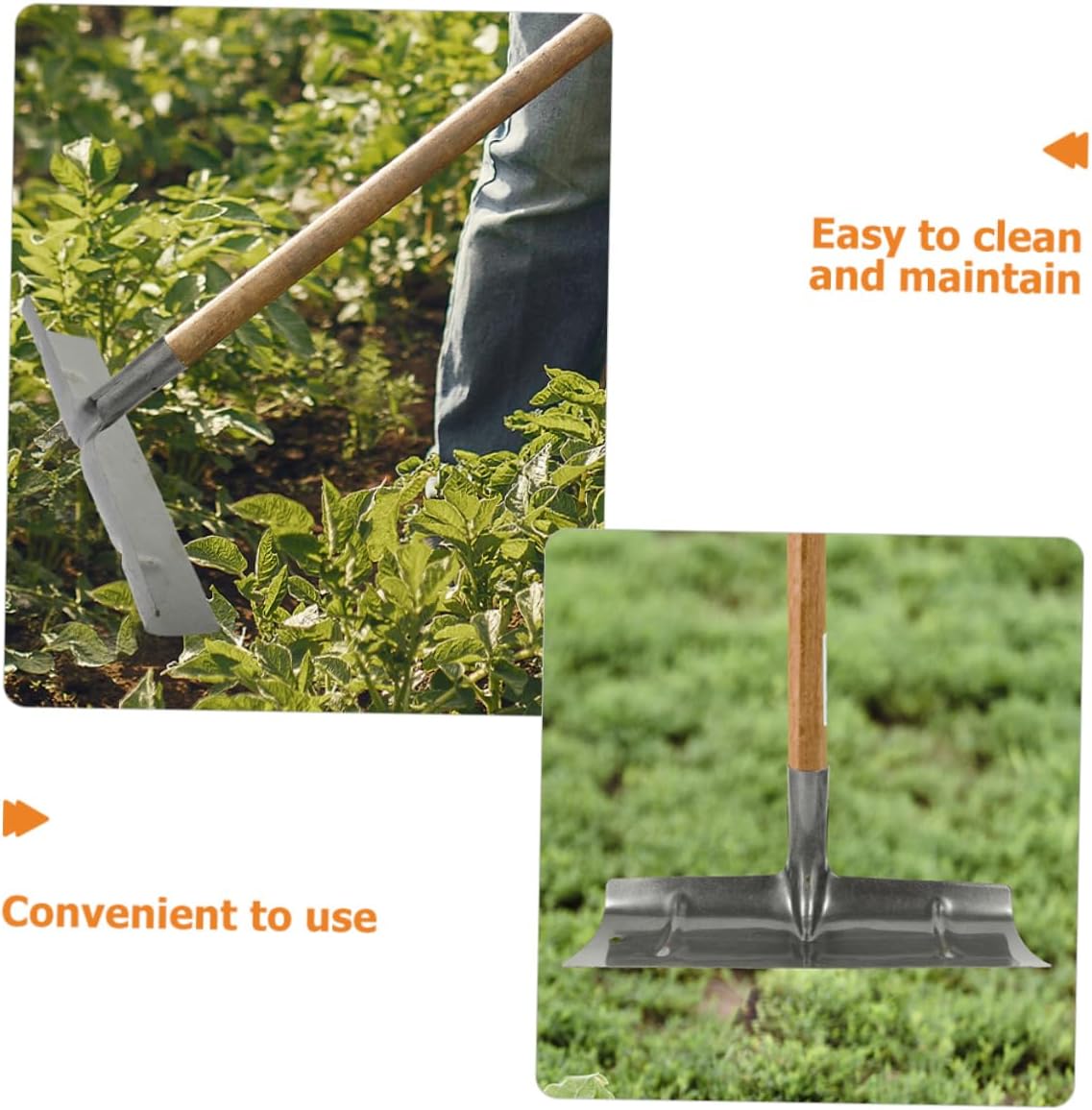 SUPVOX 2pcs Thickened Manure Spade Head for Livestock Cage Garden Scraper Shovel