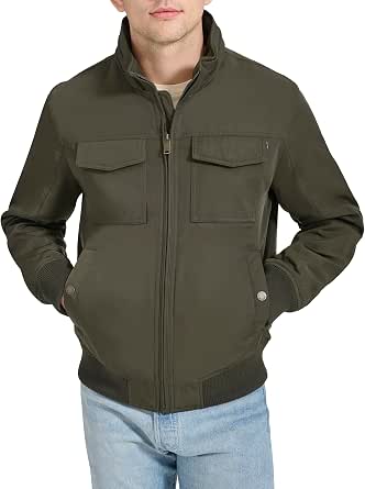 Dockers Men's Quilted-Lined Flight Bomber Jacket