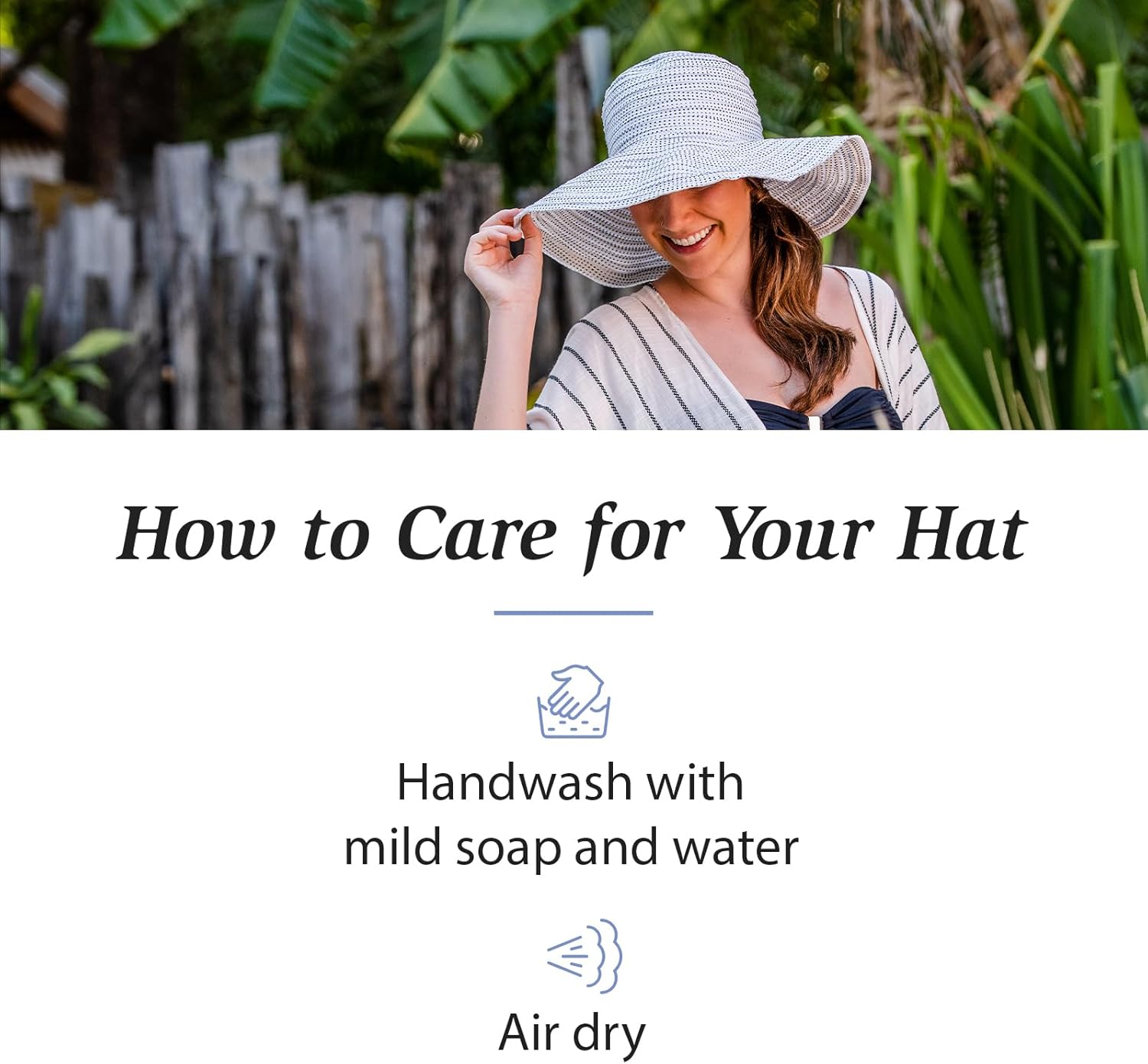 Wallaroo Hat Company Women's Navy Floppy - Image 6