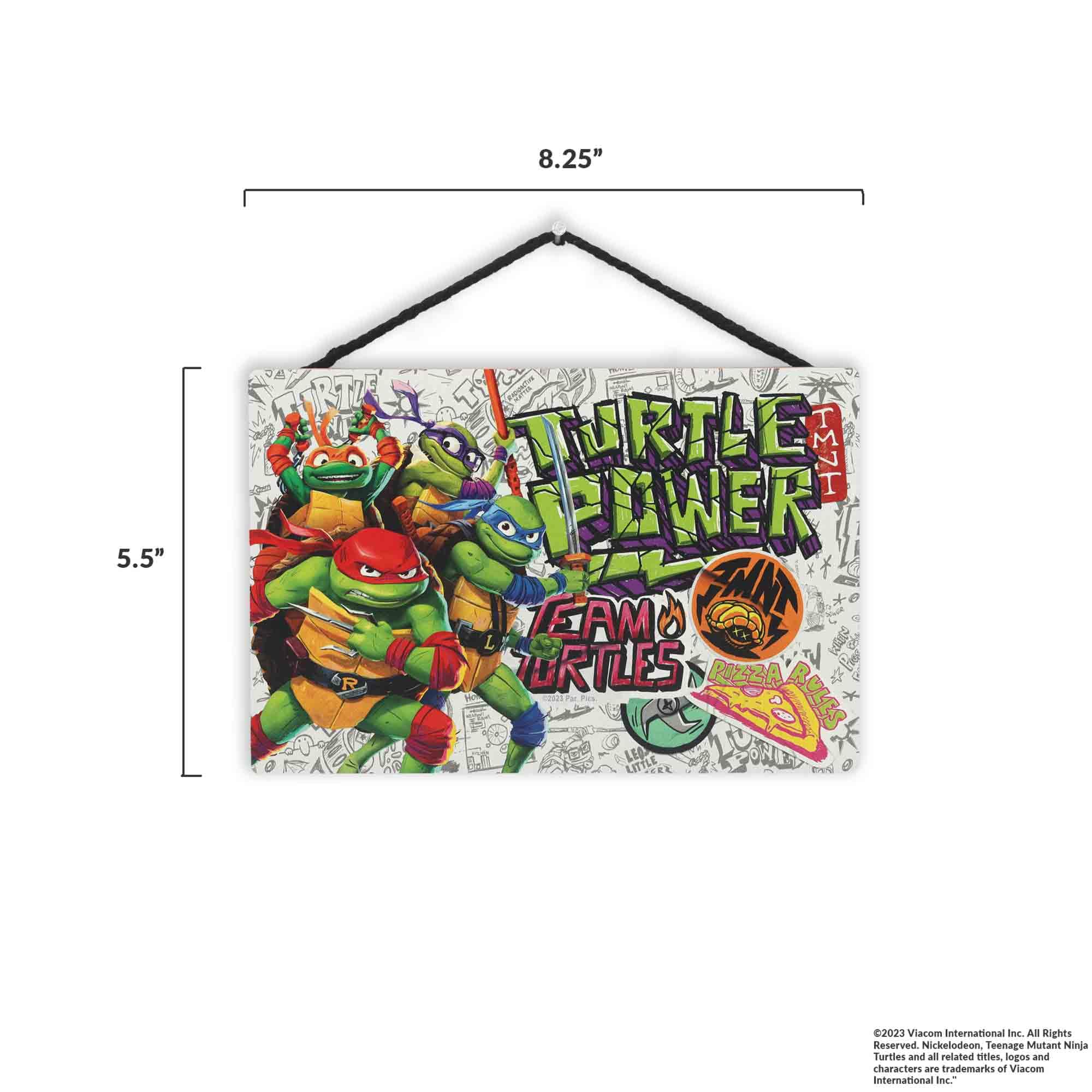 Amazon.com: Teenage Mutant Ninja Turtles Turtle Power Hanging Wood