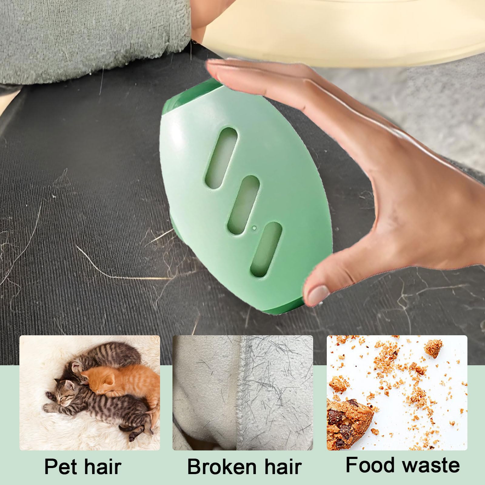 Rouleaux Peluches Lavables Pour Poils Animaux - Gamm Vert