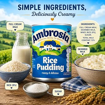 Ambrosia Devon Rice Pudding, 14.1 Ounce Cans (Pack of 12)