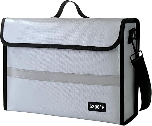 Organizador de documentos ignífugo, caja de documentos impermeable e ignífuga para el hogar, la oficina y los viajes (blanco-01)