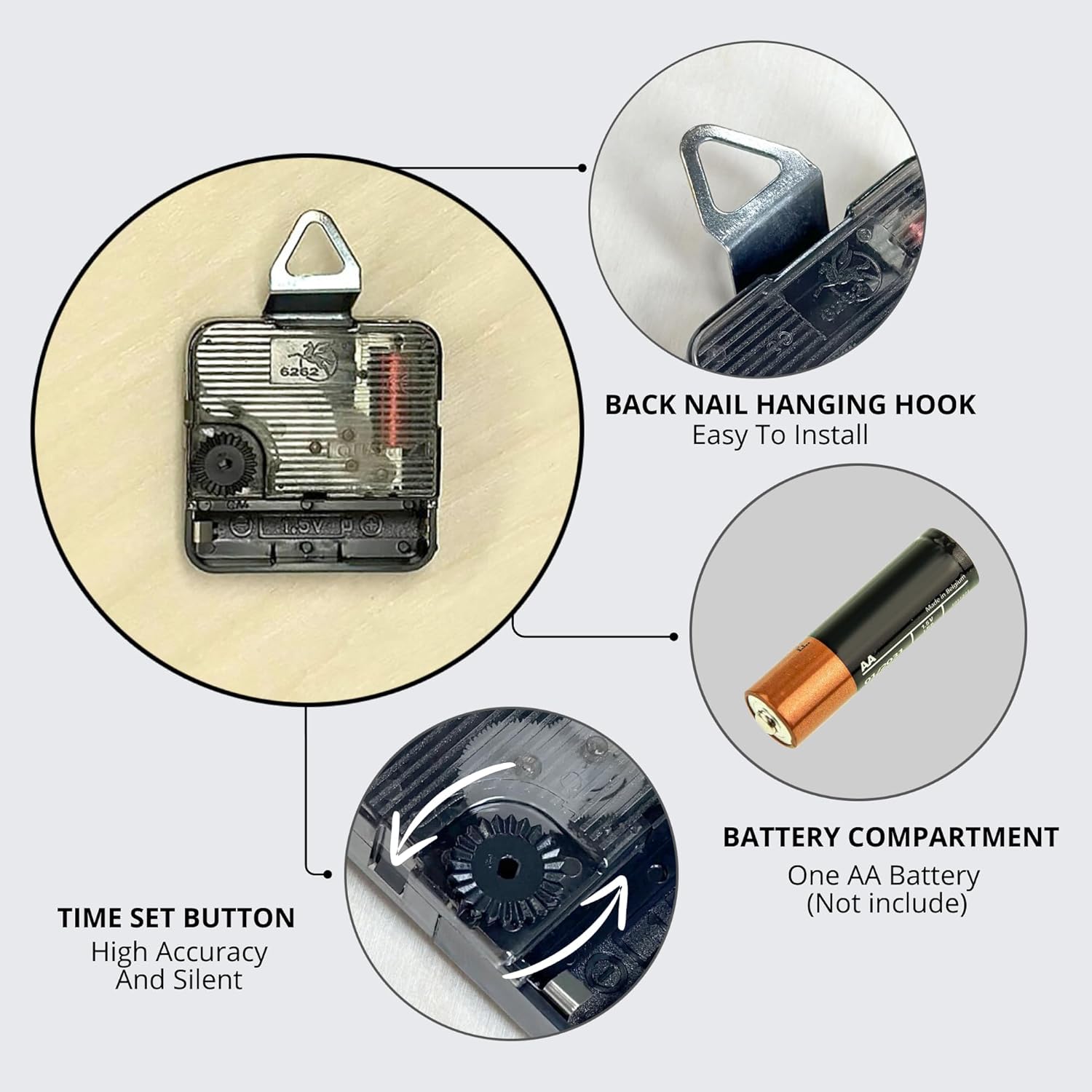 STP GOODS Matreshka Wooden Wall Clock, Weather Indication German Cuckoo Clock, Wall Decor, Home Decor, Humidity Indication, Rustic Design 8.3 x 11.4, 441730