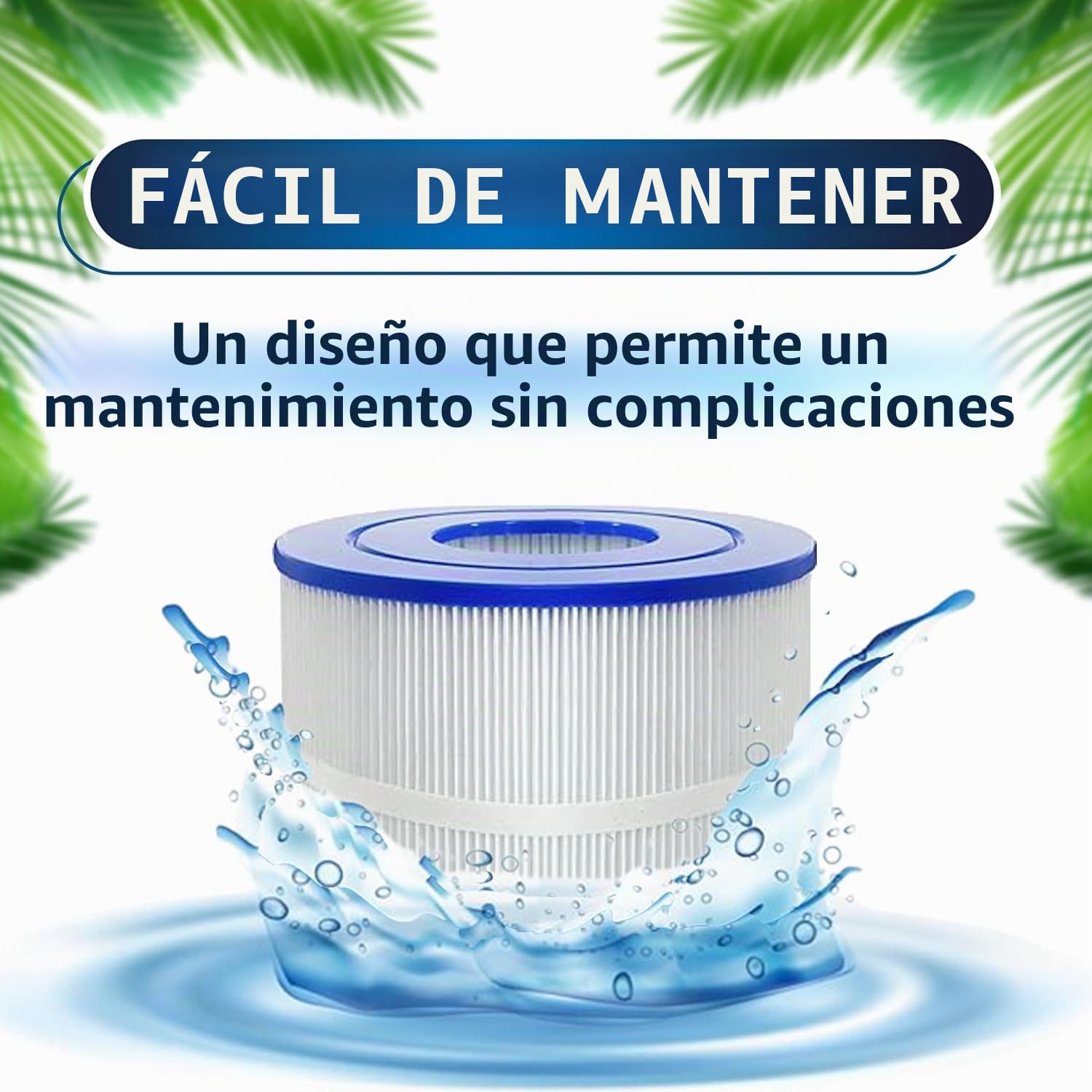 JB100 - Filtro de piscina compatible con Waterair CFR100 y Jacuzzi