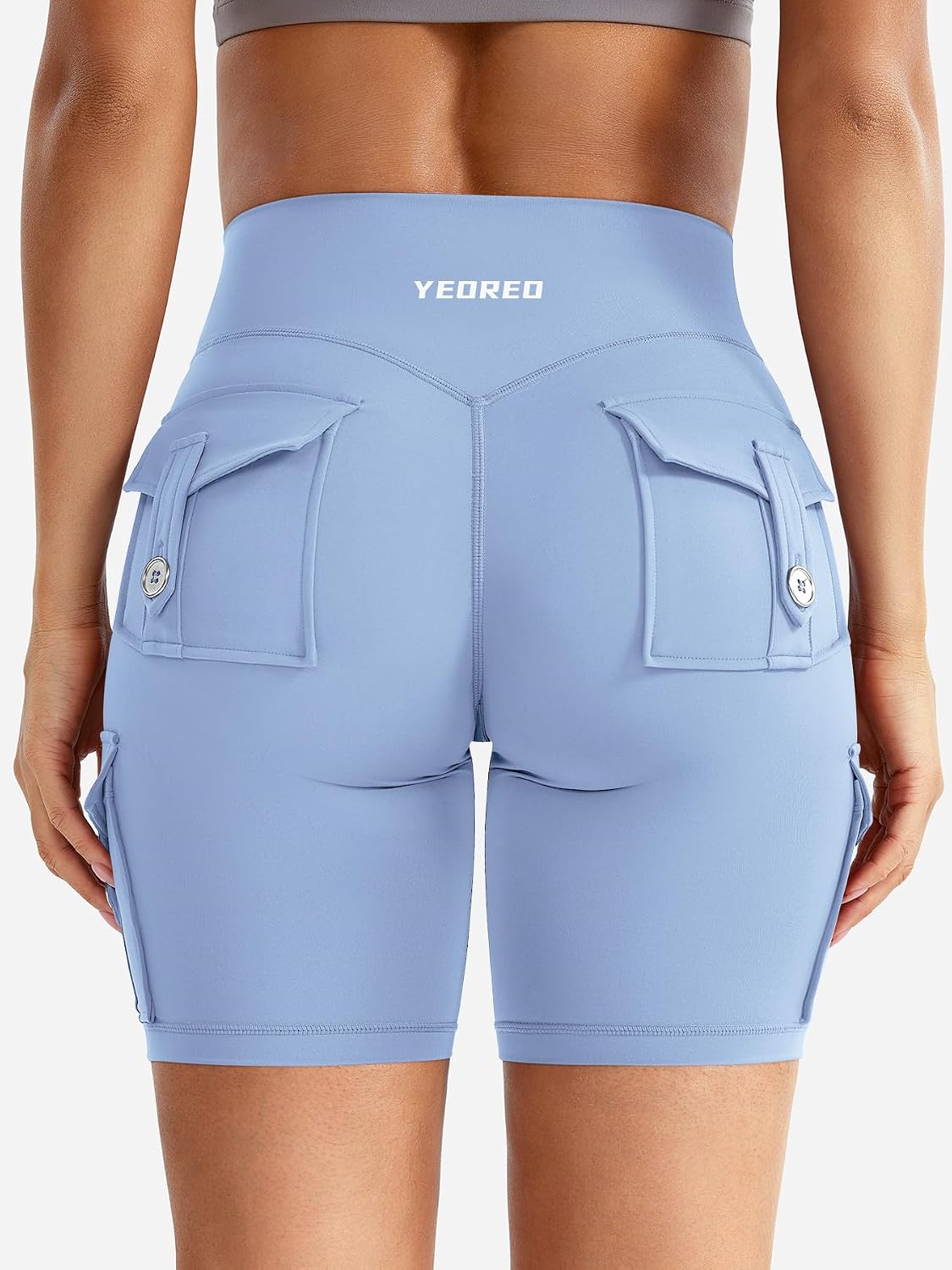  CoreFlex Women Workout Cargo Shorts 8" thumbnail