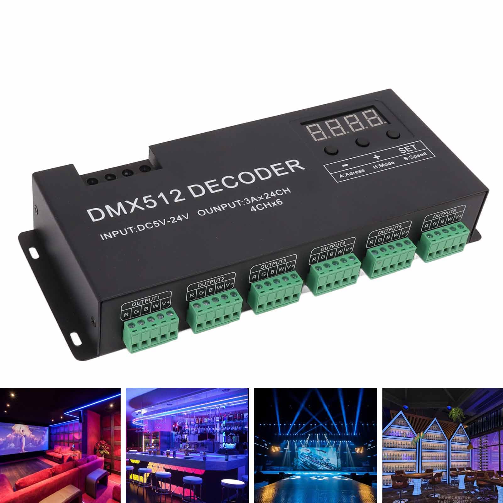 Artecta LED Dim 1 MKII, 1-Kanaals DMX Dimmer, 12V/24V, 6A/4A | New Line