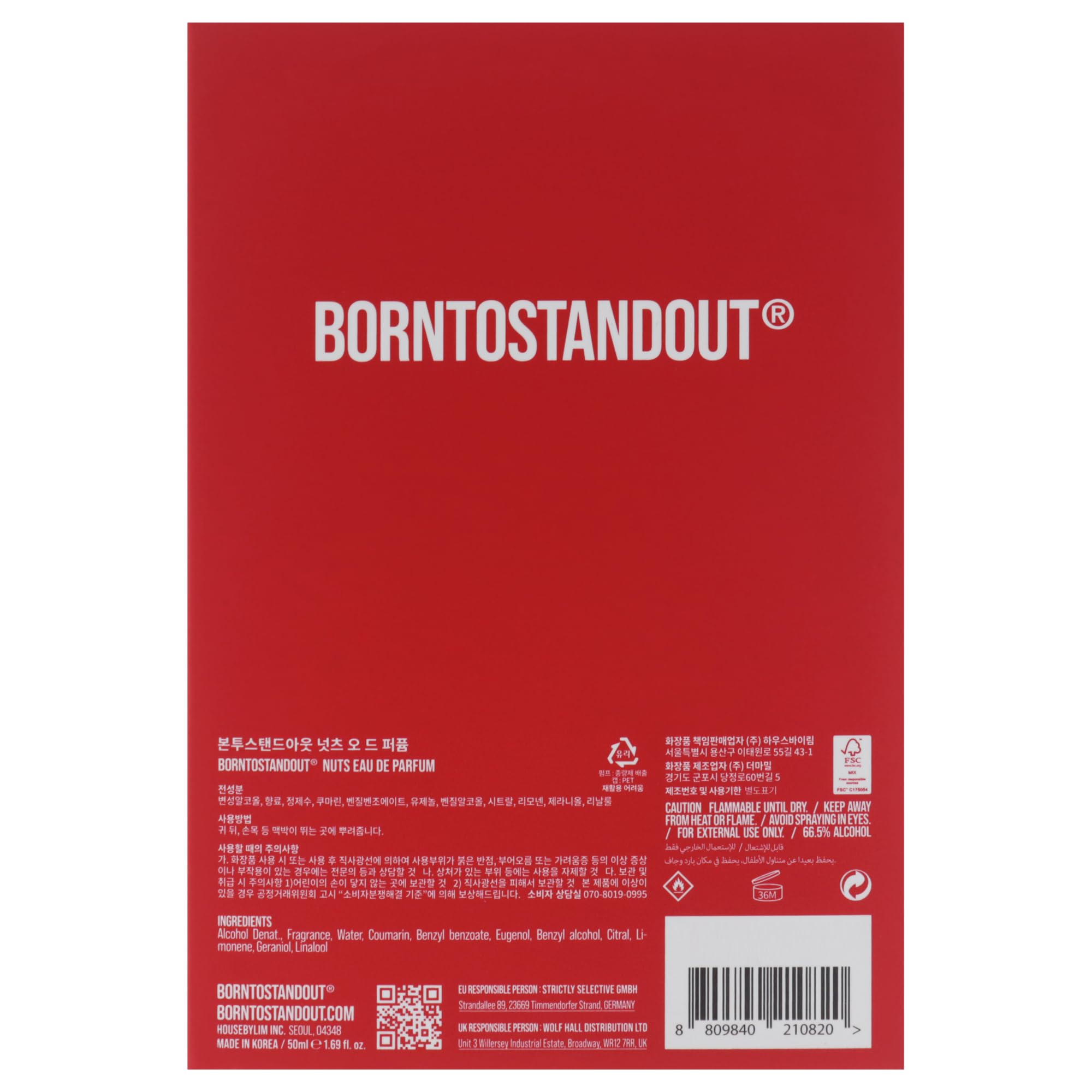 Orzechy Born To Stand Out dla Unisex - 1,7 uncji EDP Spray