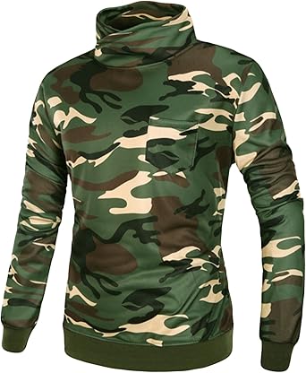 Mens camo turtleneck Clearance