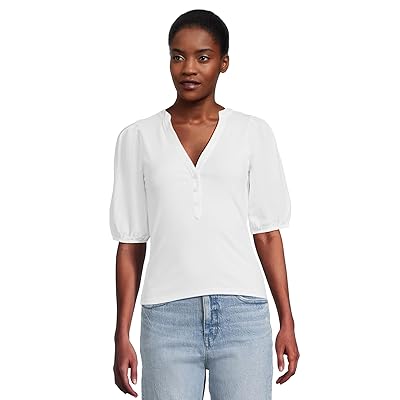 Madewell Mixy V Neck Puff T Shirts Women