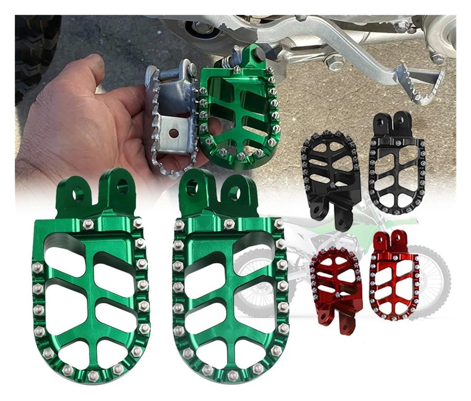 pedal Para Kawasaki Para KLX300R 1997-2023 Accesorios Pedales Y Estriberas Motocicleta Reposapiés Motocross