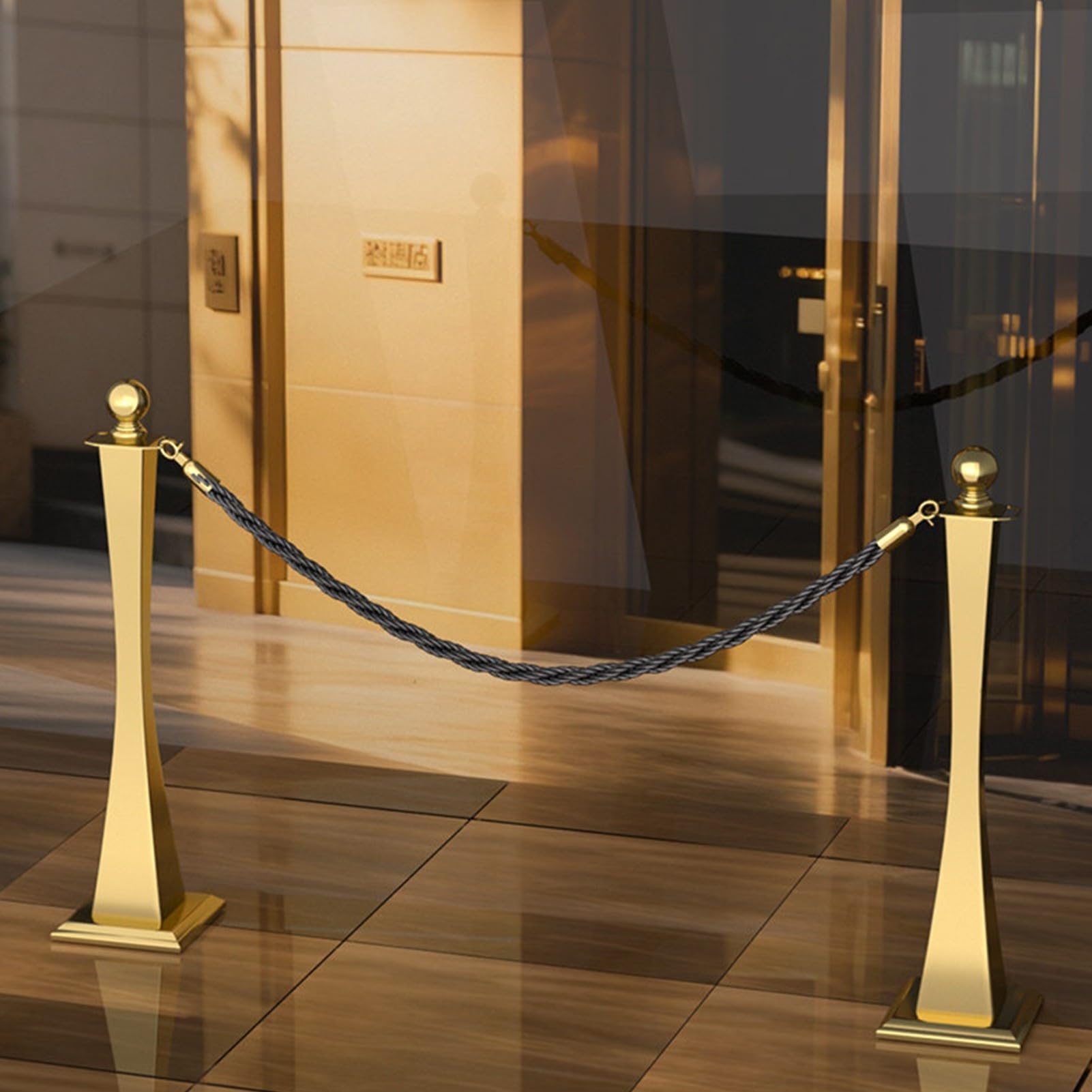 Stanchion for Barriera in Acciaio Inossidabile a Forma di Clessidra