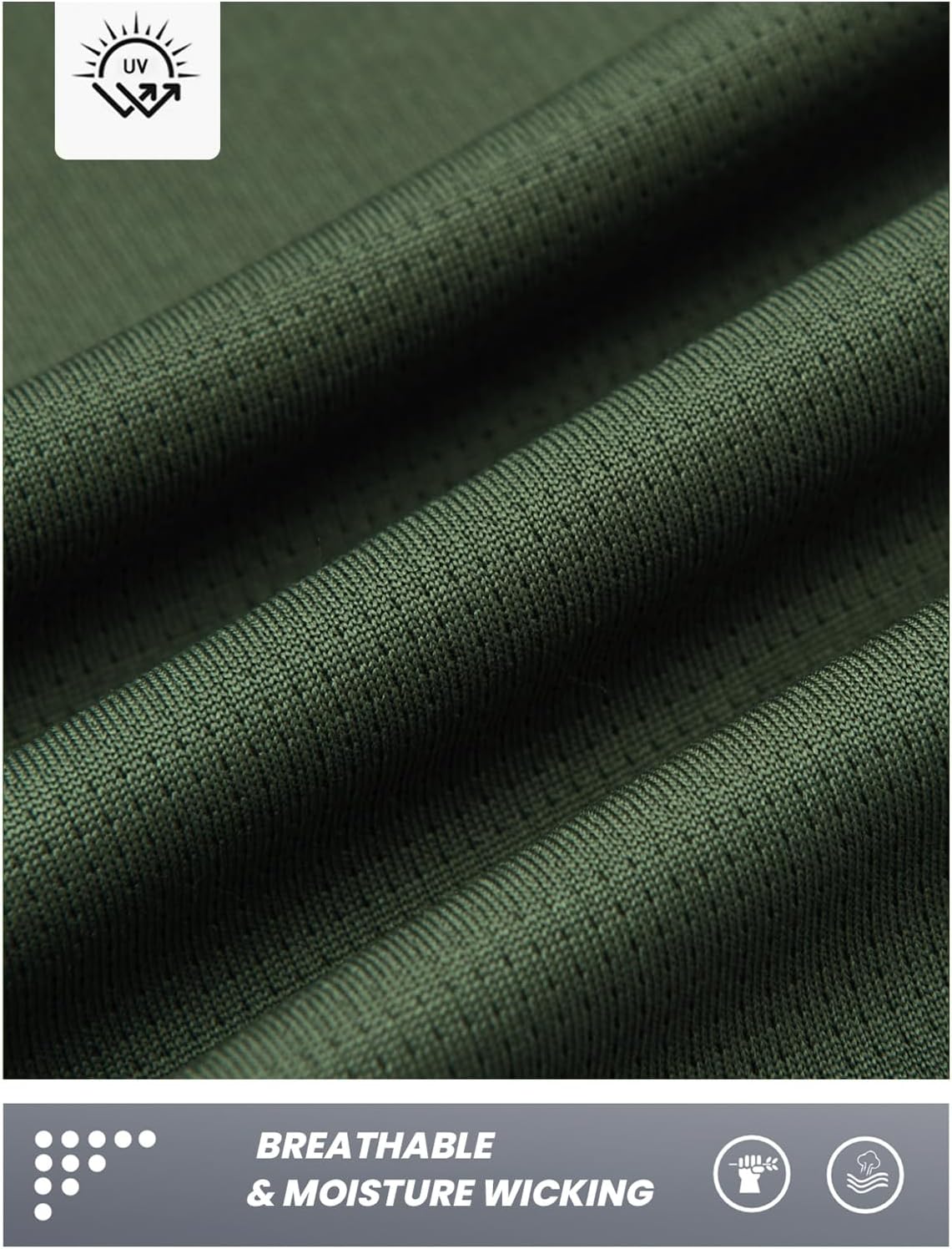 NORTHYARD Quarter Zip Pullover Men Running Shirt Long Sleeve Moisture Wicking Quick Dry Athletic Workout Shirts - Image 5