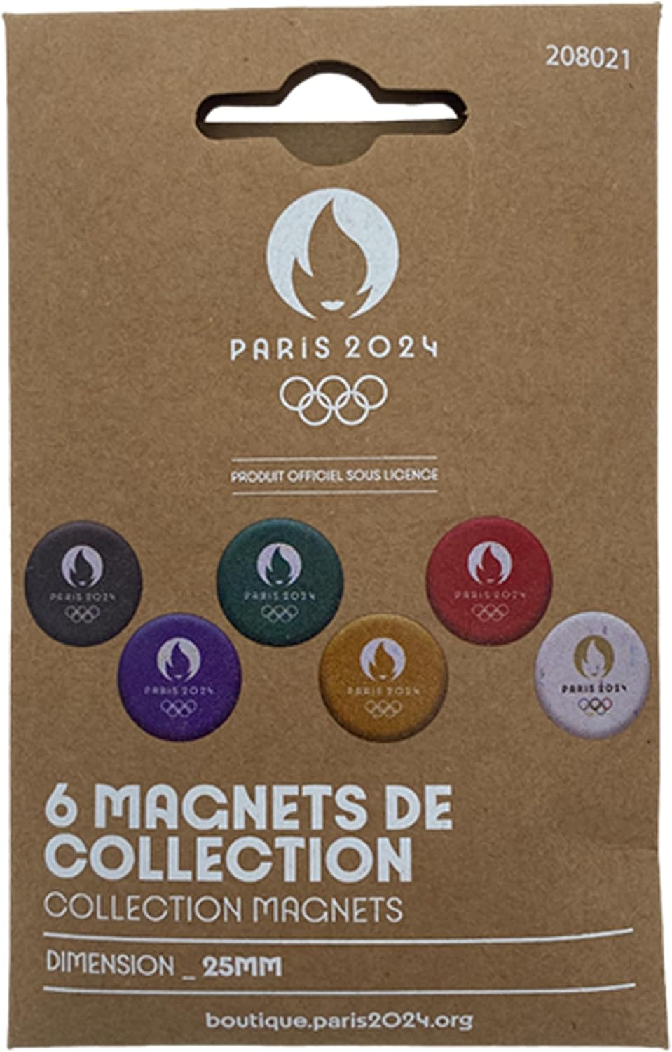 PARIS 2024 6 магнитов Олимпийских игр Официальная коллекция Олимпийских и Паралимпийских игр цвет разноцветный универсальный размер