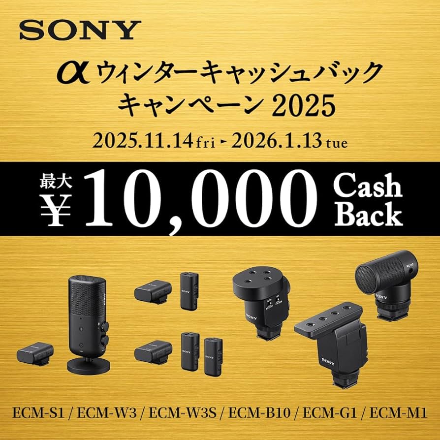Amazon | SONY(ソニー) カメラ用マイク ショットガンマイクロホン 可変