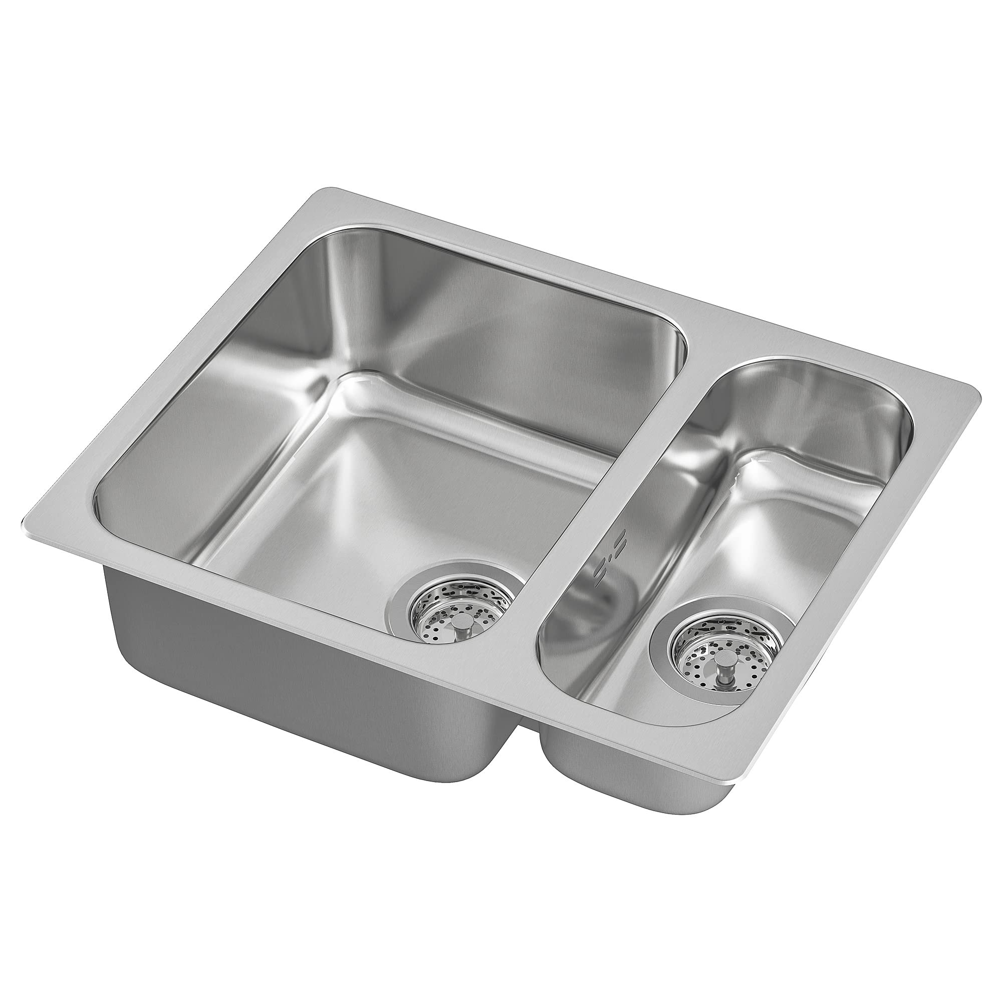 Évier encastré 1 1/2 cuve HILLESJÖN, l'inox parfait pour cuisiner en famille