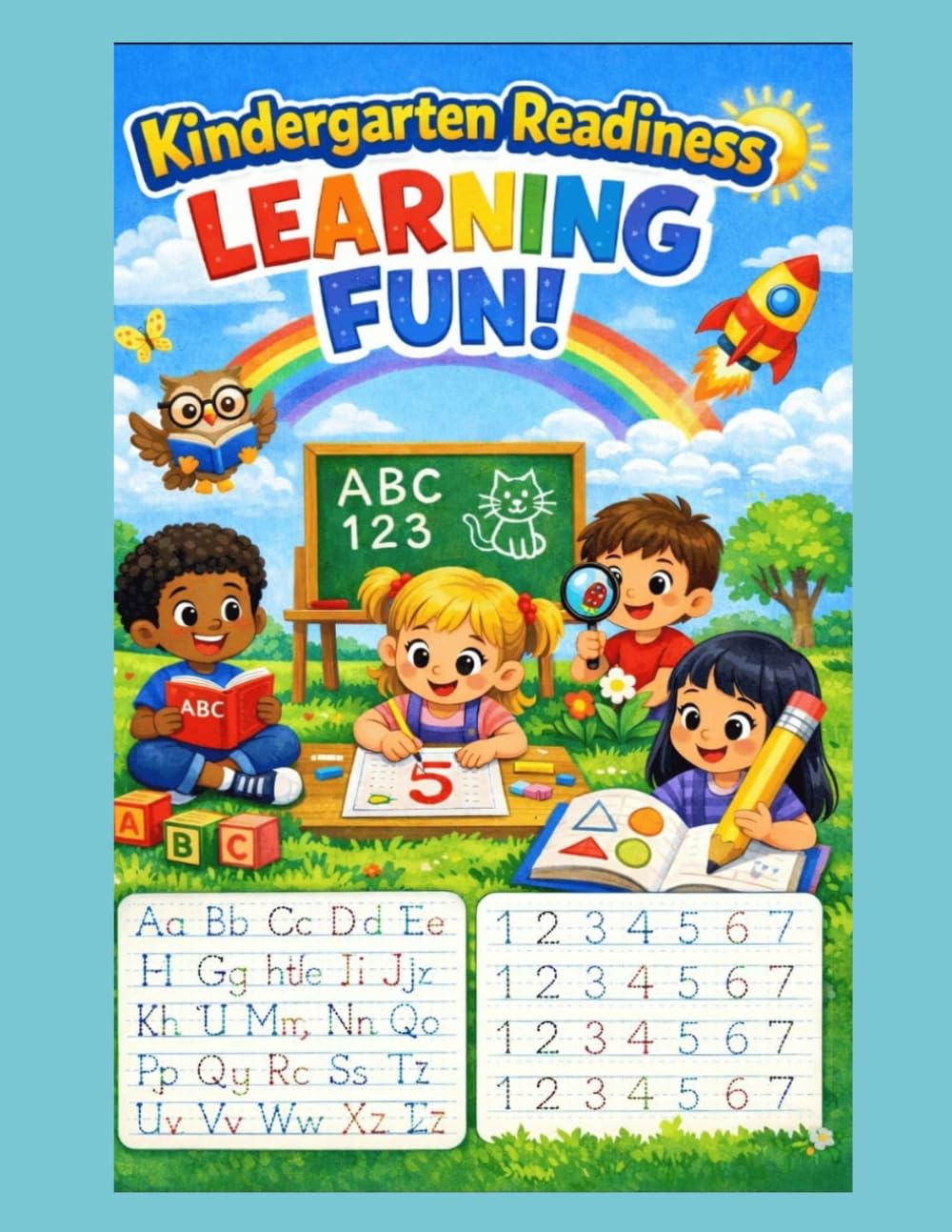 Kindergarten Readiness: Learning Fun! Trace Letters & Numbers Activity Book