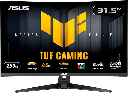 ASUS TUF GAMING VG32VQM5B 31.5" VA 250Hz 0.5ms FHD Monitör