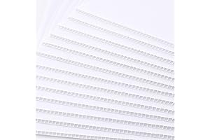 ZOENHOU 20-Pack White Corrugated Plastic Sheets: Versatile and Affordable Sign-Making Material