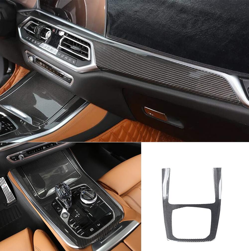 Carbon Fiber Interior Console Dashboard Trim fits for BMW X5 G05 2019+ Interior Trim Kits Interior Upgrade Interior Parts Factory Outlet
