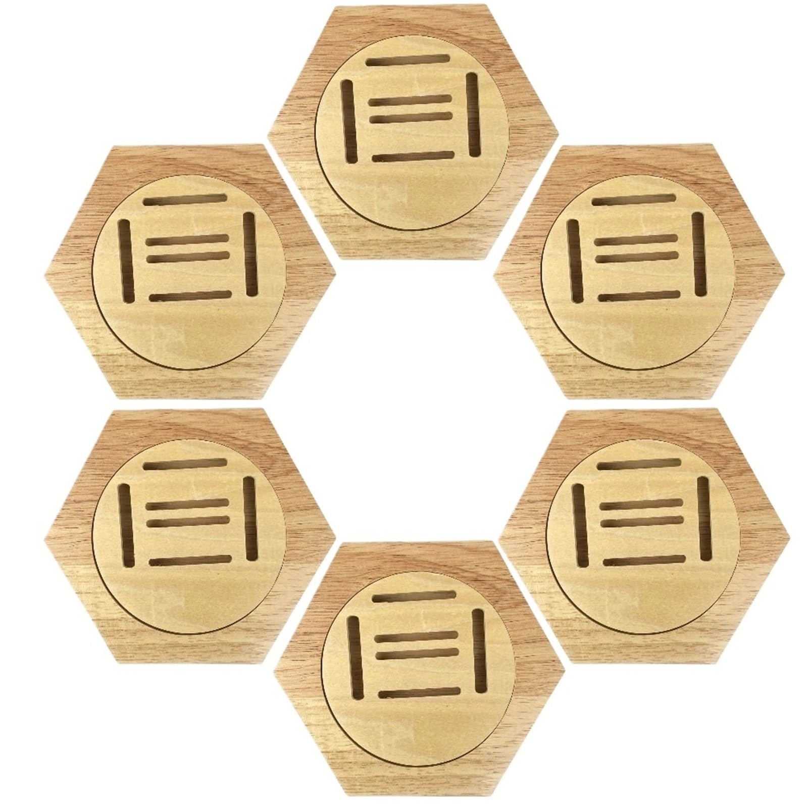 Display medaillenrahmen 1-10Pcs Holz Medaille Display Racks Sechseckige Kombination Medaille Halter Ehre Gedenk Display Home Wand Dekoration(6pcs)