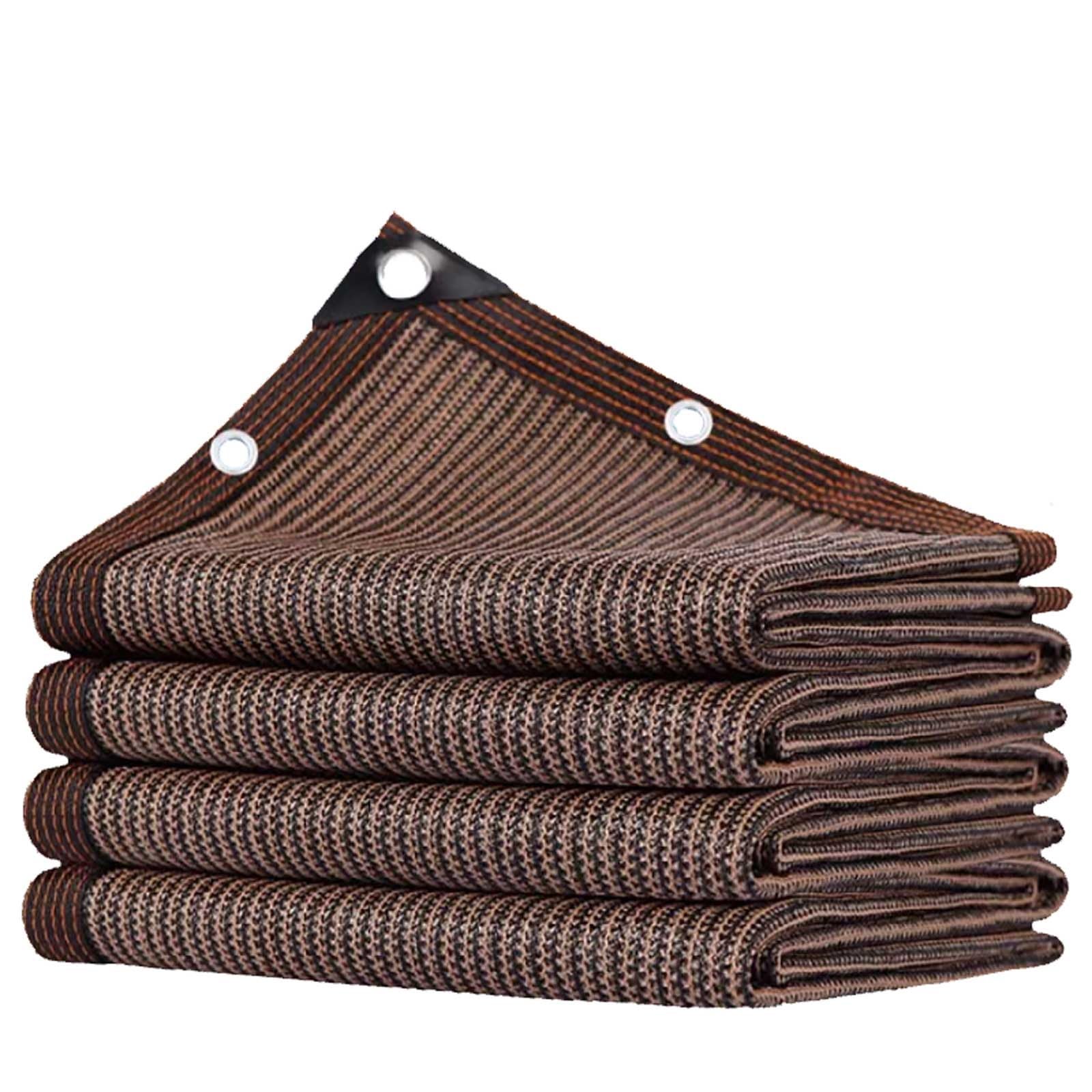 Auvent protection rayons UV marron 90% pour rafraîchir l'arrière-cour