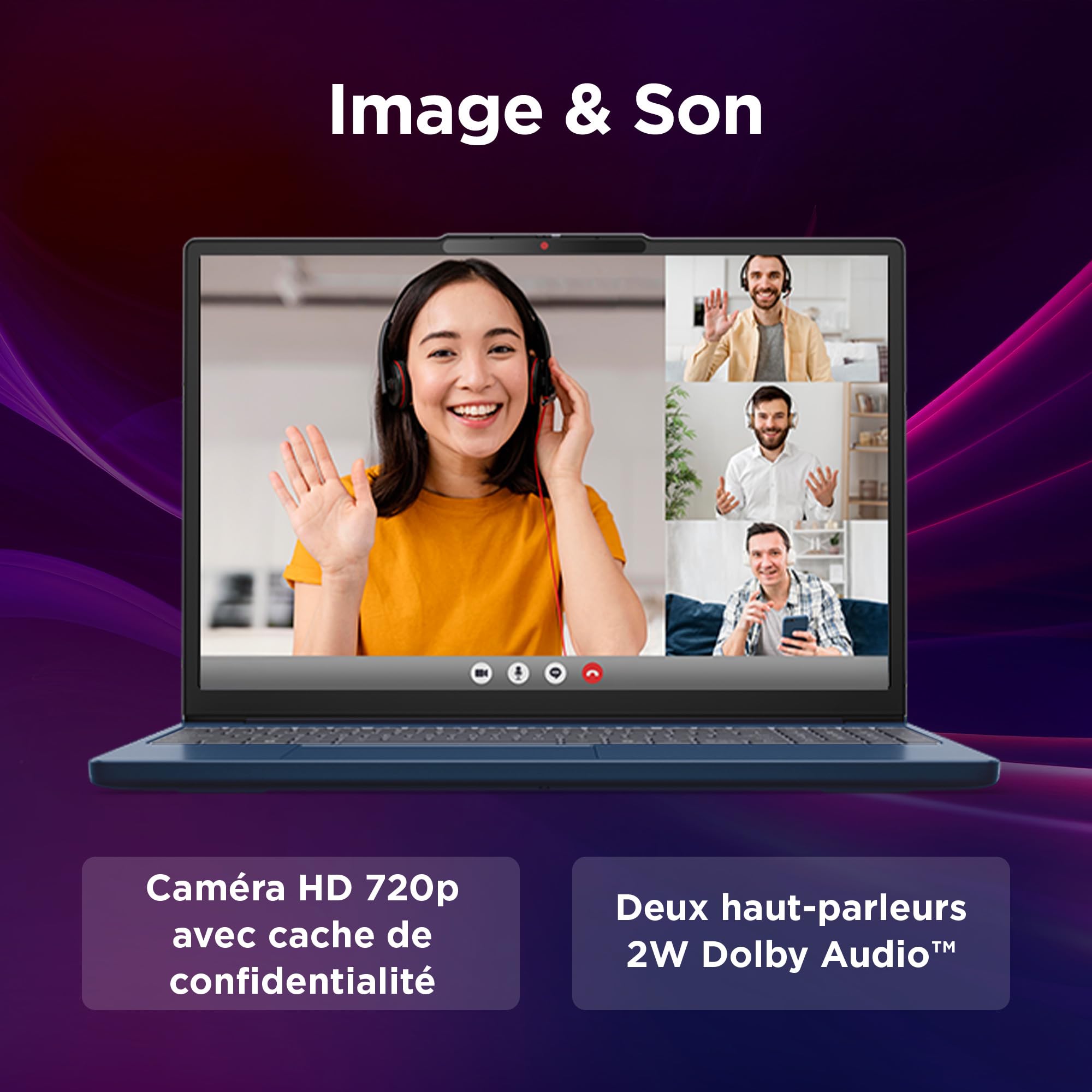 Lenovo IdeaPad Slim 3 16IRH10 – 16 Inch WUXGA Laptop (Intel Core i7-13620H, 16GB RAM, 1TB SSD, Intel UHD Graphic, Windows 11 Home) French AZERTY Keyboard – Blue - 3