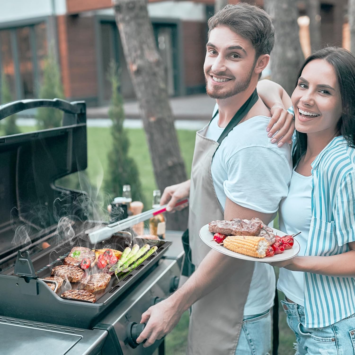 6788 Full Size Griddle Insert for Weber Genesis II 300 Series Gas Grill, Flat Top Griddle for Weber GS4 Genesis II E310 E315 E325 E330 E335 S310 S335 LX S/E340 Gas Grill