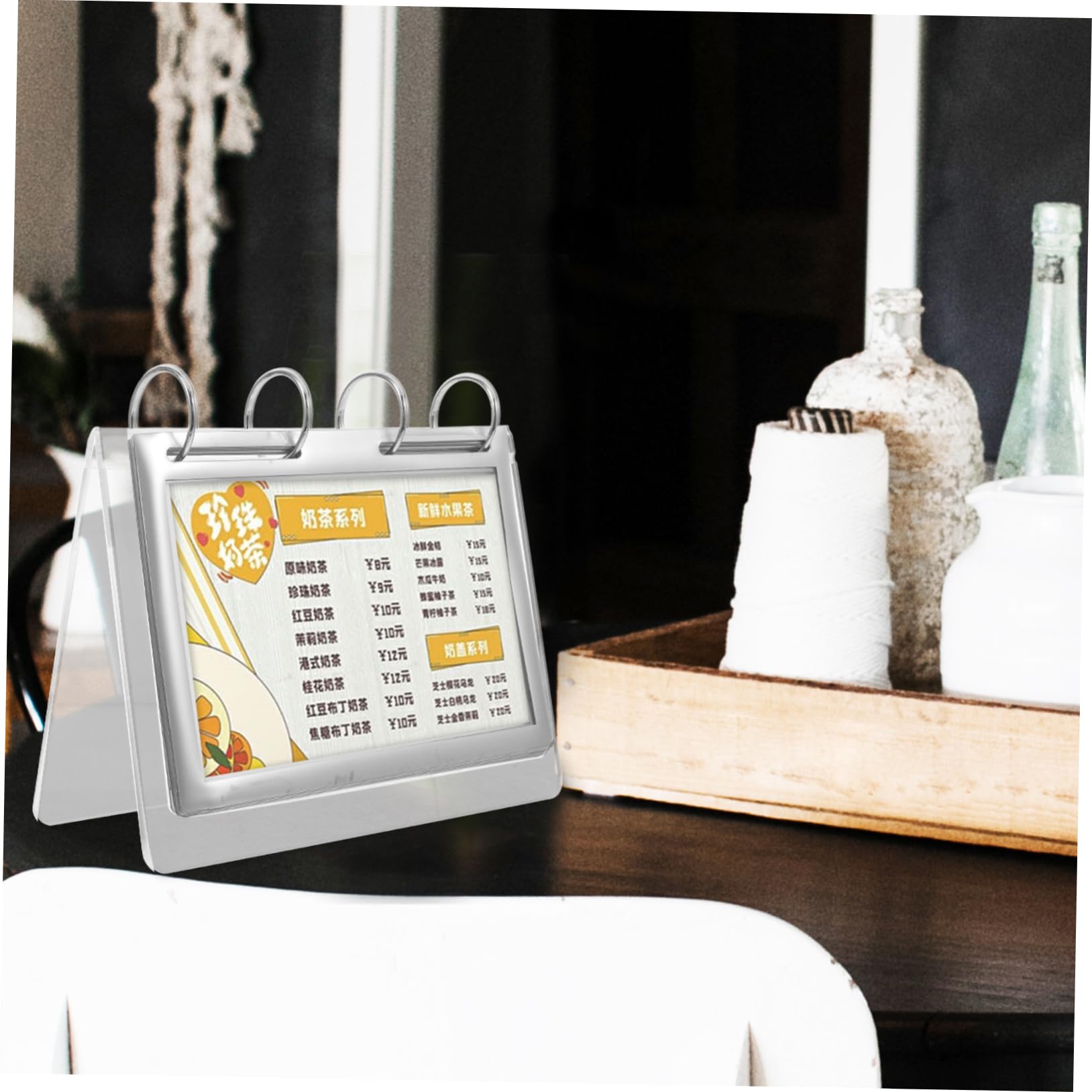 3stücke Klarer Menüständer Für Restaurants Und Supermärkte Eleganter Preisschildhalter Für Tischwerbung Transparent Langlebig Und Vielseitig Einsetzbar