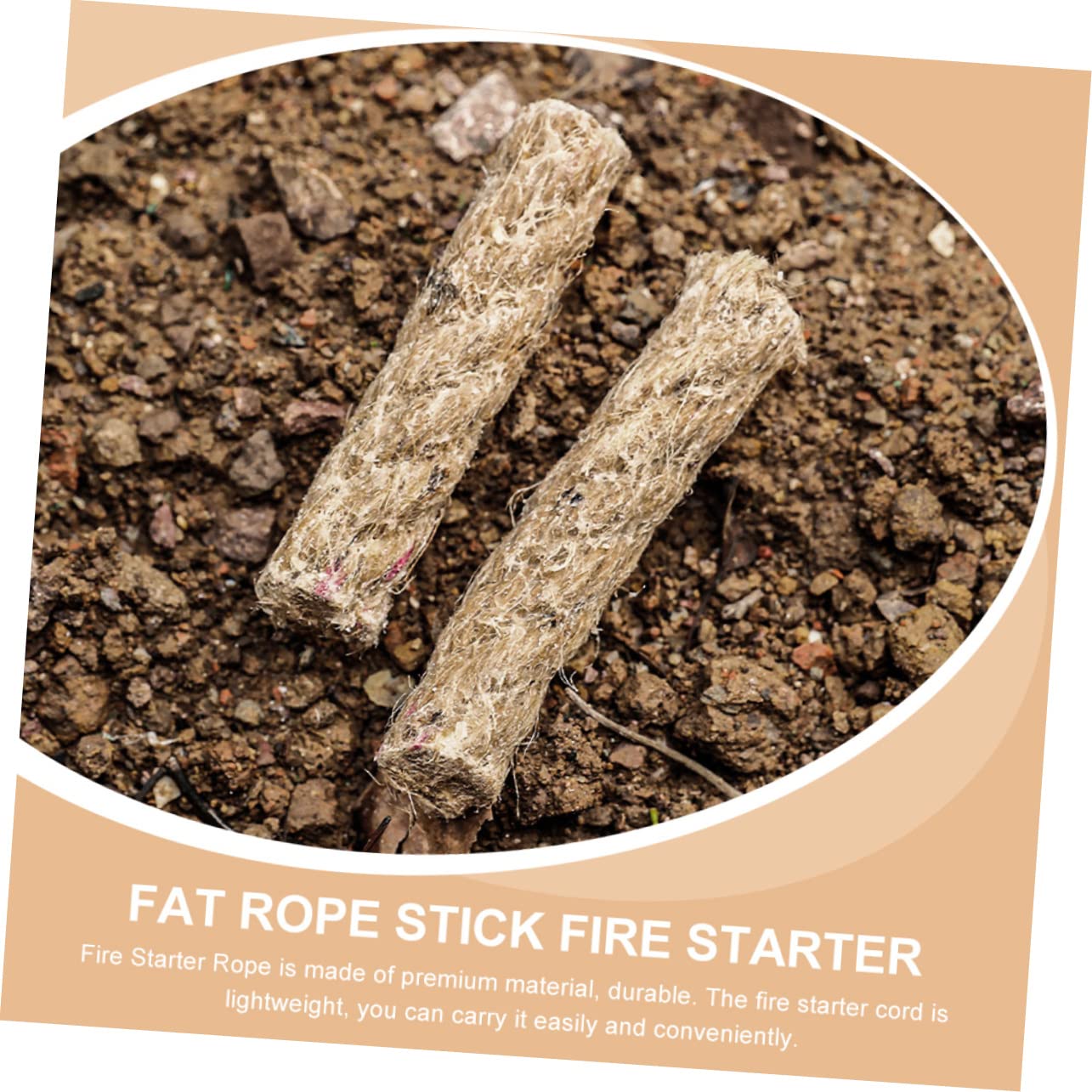 POPETPOP 4Pcs Fire Starter Rope Portable Ropes for Camping Hiking and Outdoor Activities Efficient Fire Lighter for Emergencies and Survival Situations