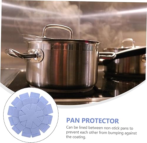 Miniatura 7 de 6 unids Pot and Pan Non-Woven Protectores Antiadherente Pad para Pan Apilamiento Placa Protectores Protectores de Sartén de Fieltro al azar
