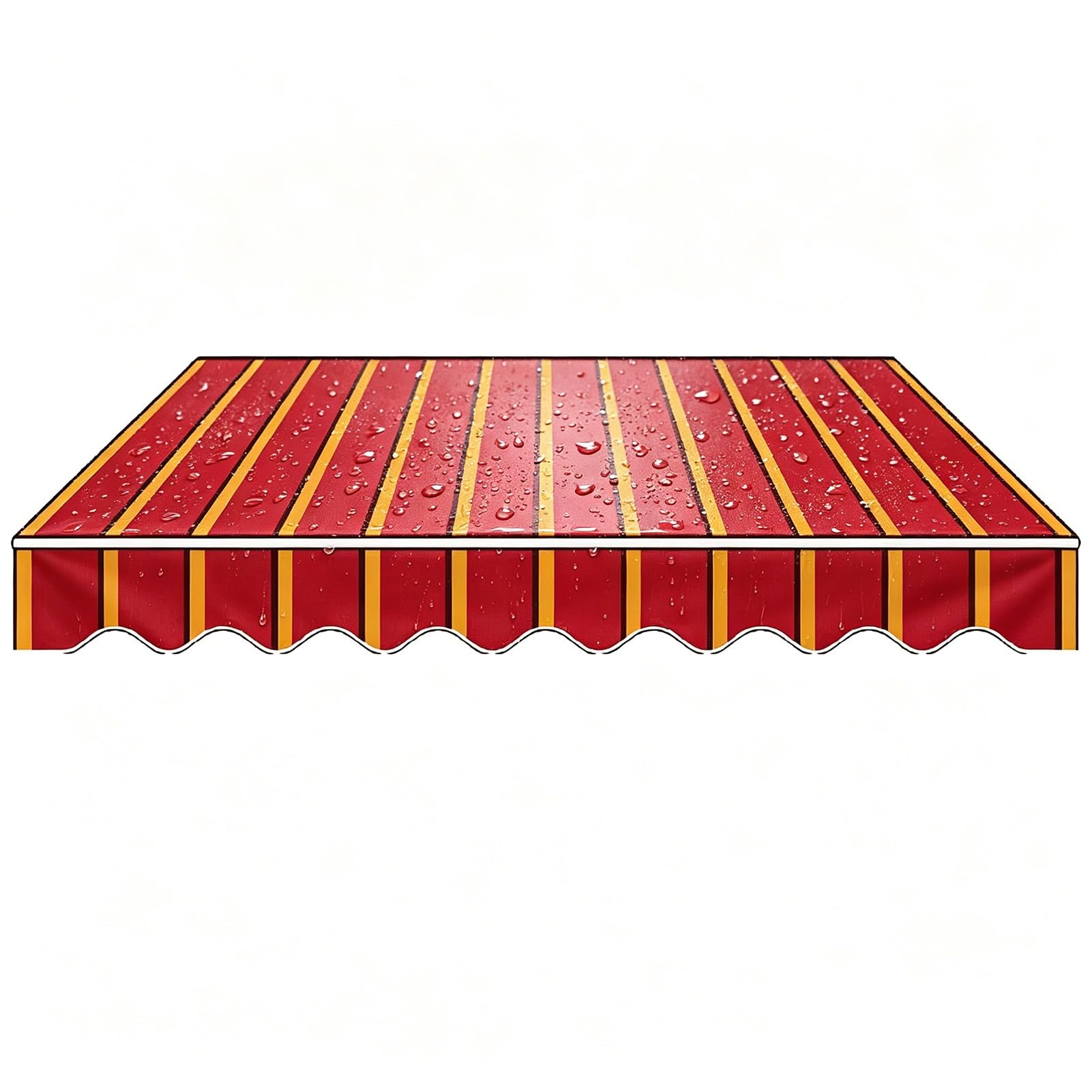 Toile de Store Banne Rétractable Manuel pour Terrasse et Jardin,Tissu de Protection Solaire Extérieure Anti-UV et Imperméable pour Balcon et Terrasse(360x300cm)