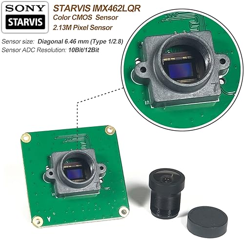 Miniatura 10 de innomaker Raspberry Pi Módulo de cámara industrial STARVIS IMX327LQR Color CMOS Sensor 213M Pixel para Rasp Pi 4 3B 3B A CM3 CM3 CM4 compatible con
