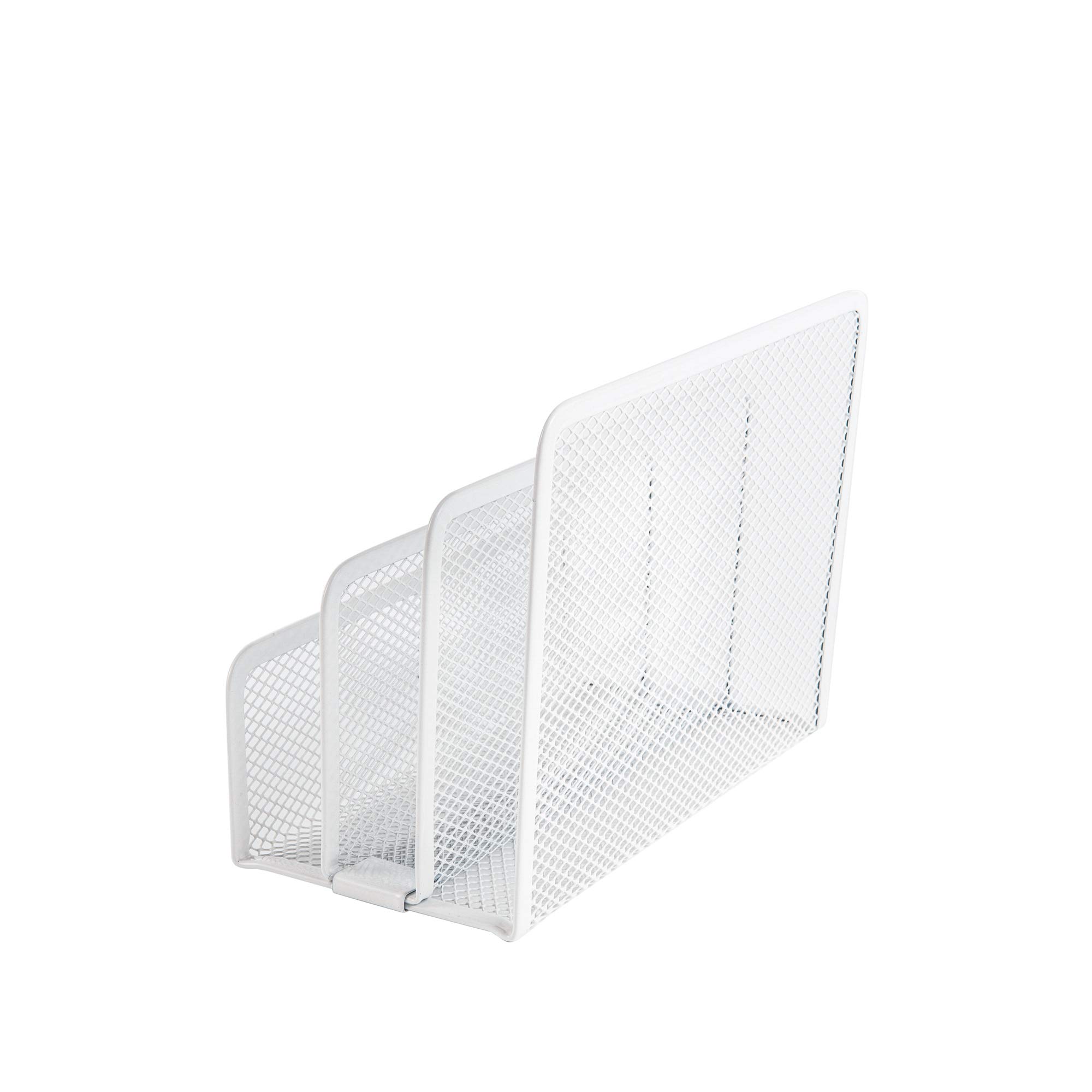 VANRA Organizer da scrivania con 3 scomparti verticali verticali (bianco)