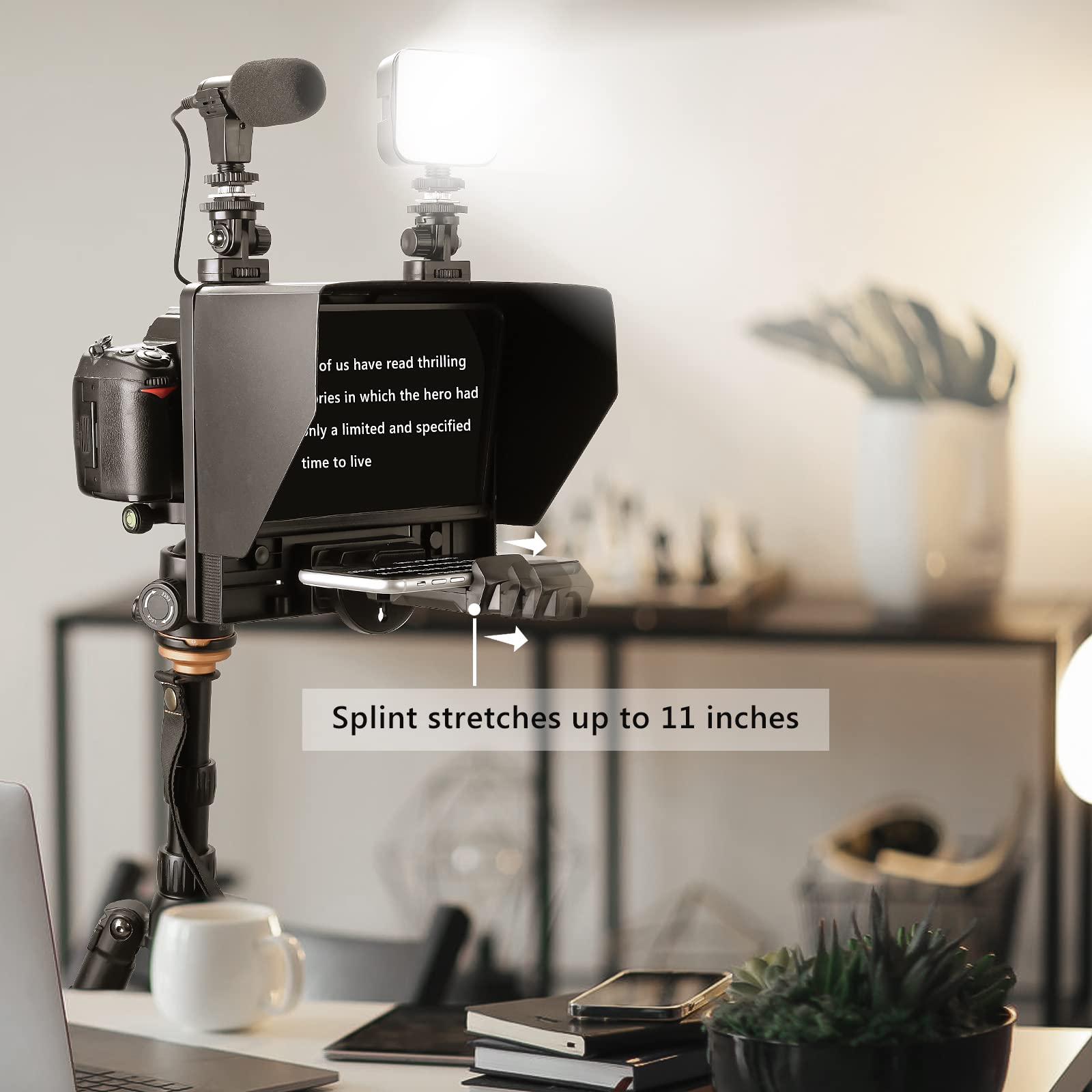 iPad/タブレット/スマートフォン テレプロンプター（キャリーケース付き） iPad/タブレット/スマートフォン テレプロンプター（キャリー