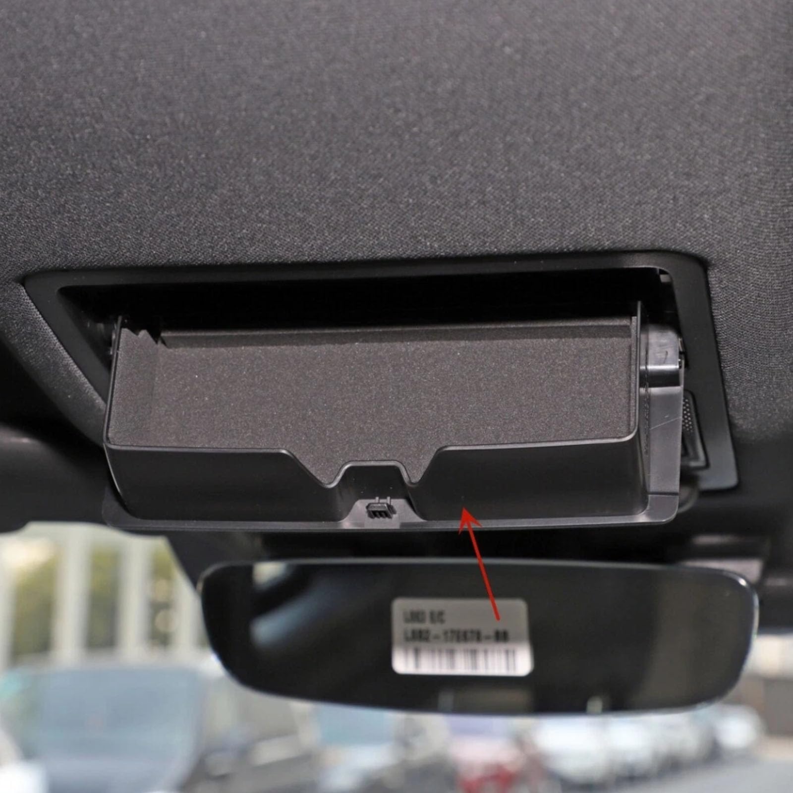 Akcesoria do wnętrza samochodu Overhead etui na okulary przeciwsłoneczne z mechanizmem szybkiego otwierania LR086387 do Discovery 5 Defender 90/110/130 oszczędność miejsca przegroda na