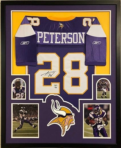 Adrian peterson autographed jersey Clearance